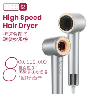 8億負離子無葉風筒 (銀)