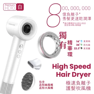 8億負離子無葉風筒 Premium (白)