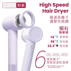 6億負離子無葉風筒 (紫)